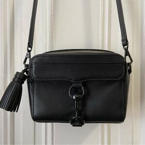 Rebecca Minkoff | Black Leather MAB Camera Crossbody Bag